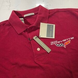 Cutter & Buck Team Corvette Polo Shirt Mens M Red Embroidered Logo NWT